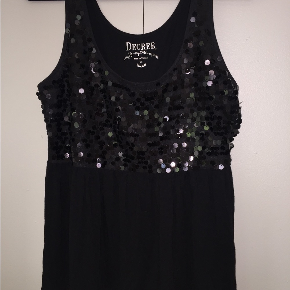 Sequin Babydoll Style Tank